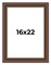 Traditional Brown Picture Frame - UV Acrylic, Foam Board Backing, Hanging Hardware
